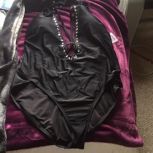 NWT Ashley Graham SwimsuitsForAll Flapper Swimsuit